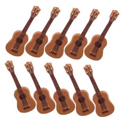 FUNNETOYU 20 Stück Teiliges Mini Gitarren Modell aus Langlebigem Resin Realistische Kleine Musikinstrumente für Puppenhaus Dekoration Robuste Miniatur Gitarren als Stilvolle Wohnkultur und von FUNNETOYU